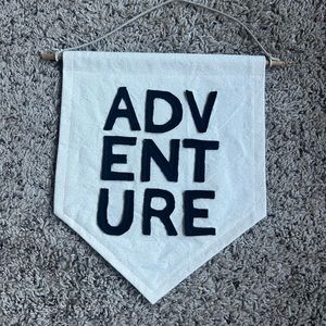 Canvas Adventure Pennant Wall Hanging Home Decor kids room child